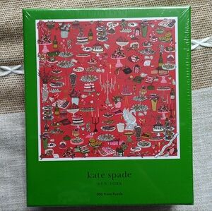Kate Spade Red and Green 500-Piece Puzzle